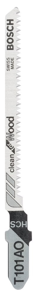 Bosch - Clean Cut Series T 101 AO Jigsaw Blade for Wood - Pack of 5