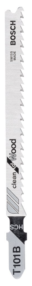 Bosch - Clean Cut Series T 101 B Jigsaw Blade for Wood - Pack of 25