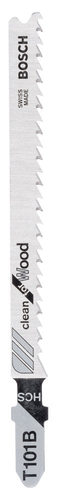 Bosch - Clean Cut Series T 101 B Jigsaw Blade for Wood - Pack of 100