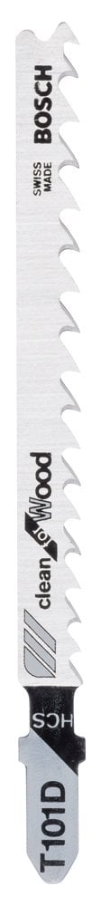 Bosch - Clean Cut Series T 101 D Jigsaw Blade for Wood - Pack of 25