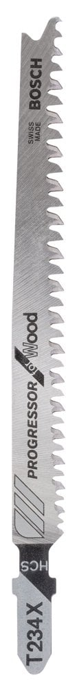 Bosch - T 234 X Jigsaw Blade for Wood with Gradual Increasing Gear Series - Pack of 5