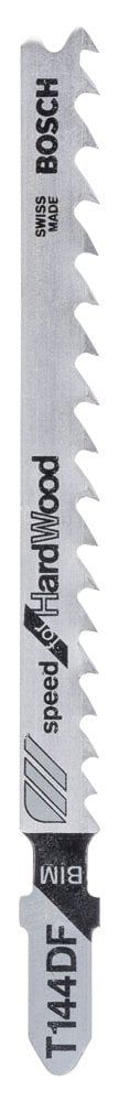 Bosch - Fast Cutting Series T 144 DF Jigsaw Blade for Hard Wood - Pack of 5