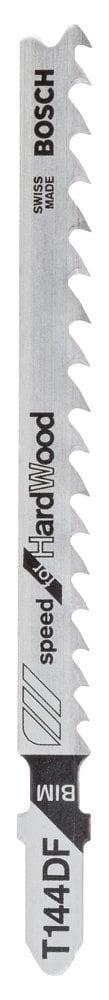 Bosch - Fast Cutting Series T 144 DF Jigsaw Blade for Hard Wood - Pack of 25