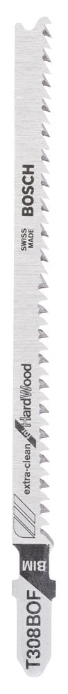 Bosch - Extra Clean Cut Series T 308 BOF Jigsaw Blade for Hardwood - Pack of 25