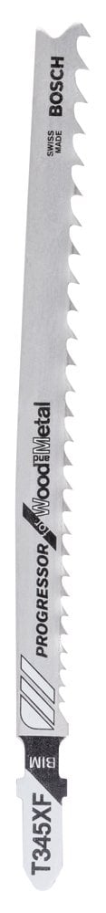 Bosch - T 345 XF Jigsaw Blade for Wood and Metal - Pack of 25