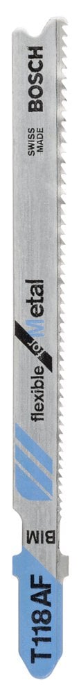 Bosch - T 118 AF Jigsaw Blade for Metal Break-Resistant Series - Pack of 5