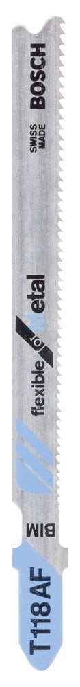 Bosch - T 118 AF Jigsaw Blade for Metal Break-Resistant Series - Pack of 100