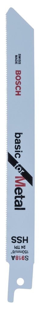 Bosch - Basic Series Sabre Saw Blade for Metal S 918 AF - 5 Pieces