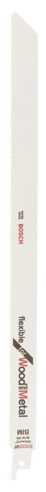 Bosch - Flexible Series Sabre Saw Blade for Wood and Metal S 1222 VF - 2 Pieces