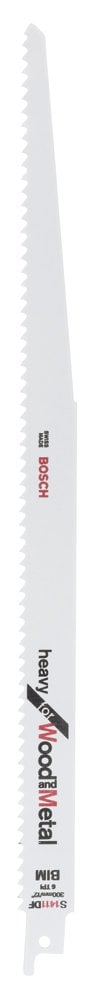 Bosch - Heavy Series Sabre Saw Blade for Wood and Metal S 1411 DF - 2 Pieces