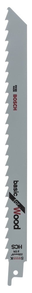 Bosch - Basic Series Reciprocating Saw Blade for Wood S 1111 K - 2 Pieces