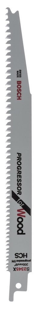 Bosch - Progressor Series Reciprocating Saw Blade for Wood S 2345 X - 2 Pieces