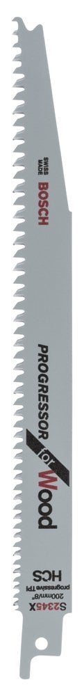 Bosch - Progressor Series Reciprocating Saw Blade for Wood S 2345 X - 25'li