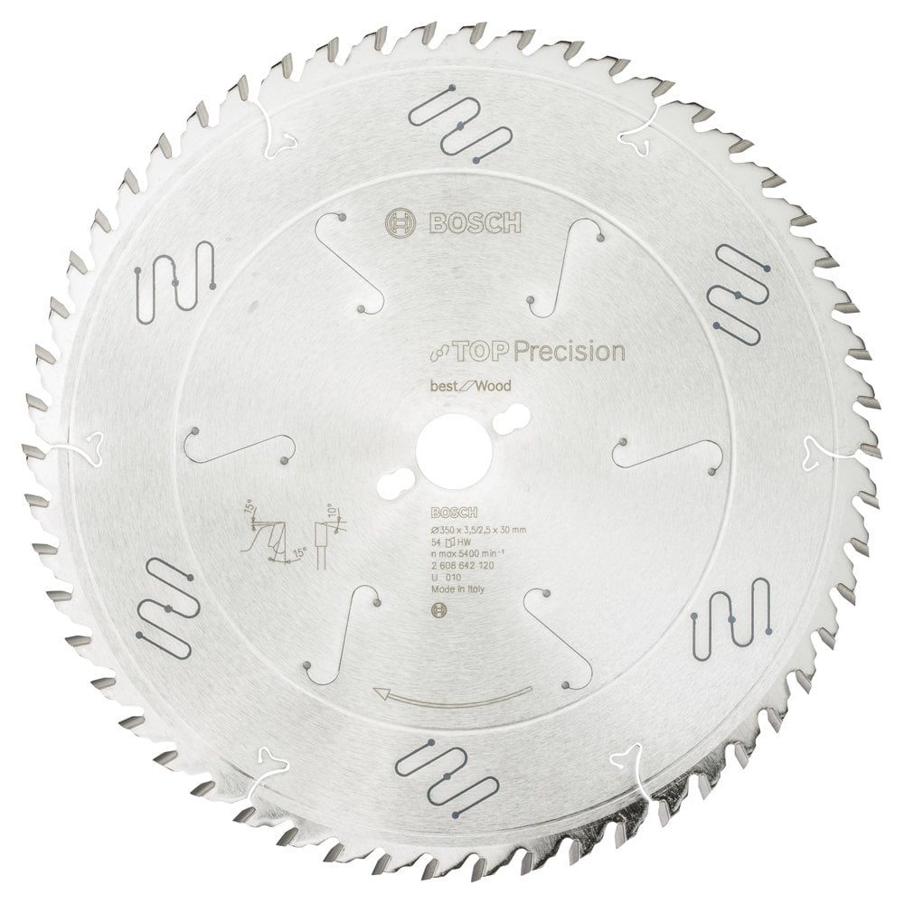 Bosch - Best Series Circular Saw Blade for Fine Cutting Wood 350*30 mm 54 Teeth