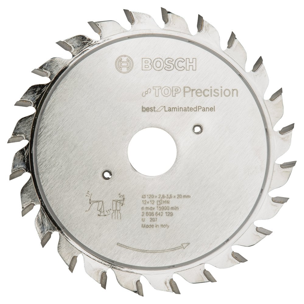 Bosch - Best Series Precision Cutting Laminate Panel Pre-Scratching Blade 120*20 mm 12+12 Teeth