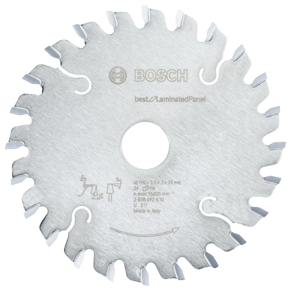 Bosch - Best Series Conical Front Scratch Blade for Laminated Panel 120*20 mm 24 Teeth