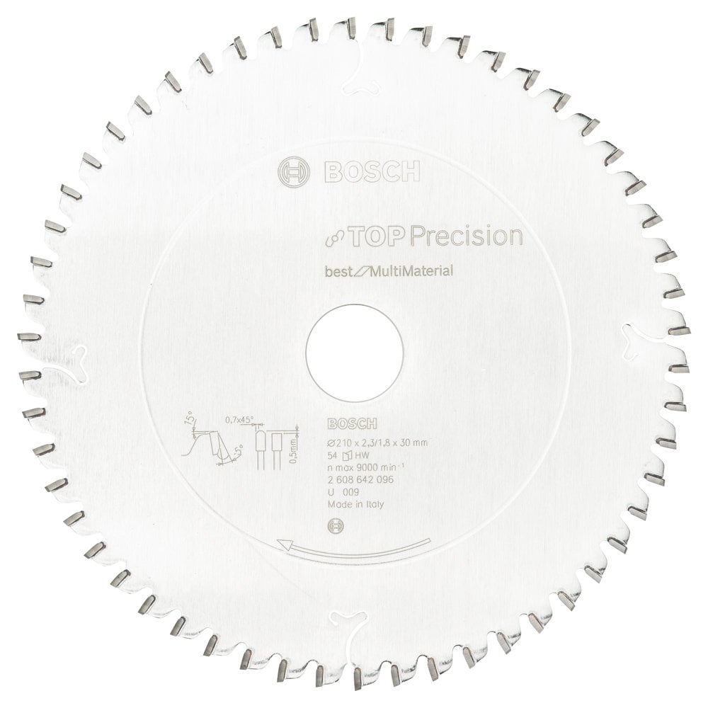 Bosch - Best Series Precise Cutting Multi-Material Circular Saw Blade 210*30 mm 54 Teeth