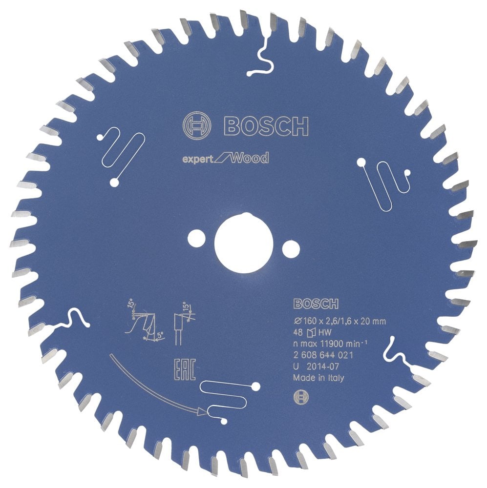 Bosch - Expert Series Circular Saw Blade for Wood 160*20 mm 48 Teeth