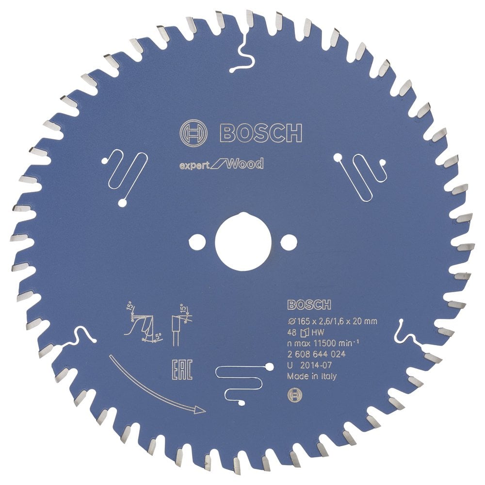 Bosch - Expert Series Circular Saw Blade for Wood 165*20 mm 48 Teeth