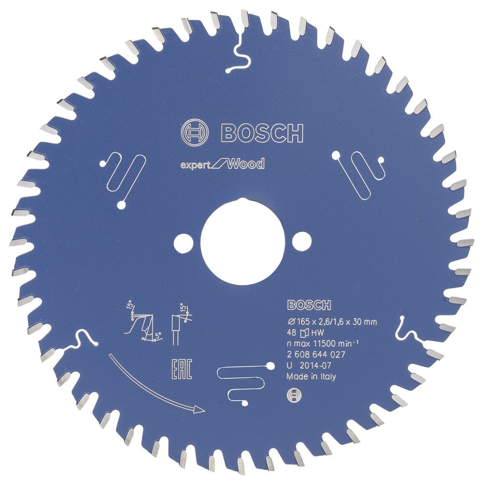 Bosch - Expert Series Circular Saw Blade for Wood 165*30 mm 48 Teeth