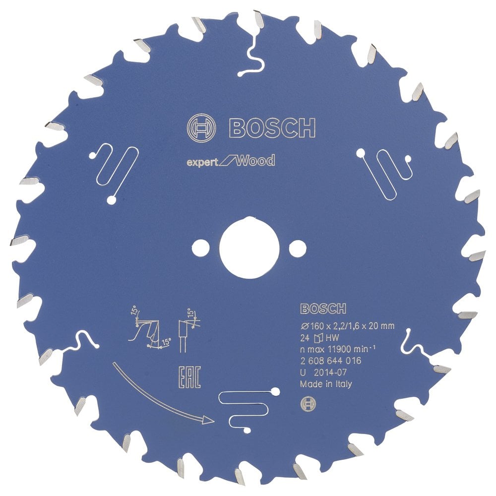 Bosch - Expert Series Circular Saw Blade for Wood 160*20 mm 24 Teeth