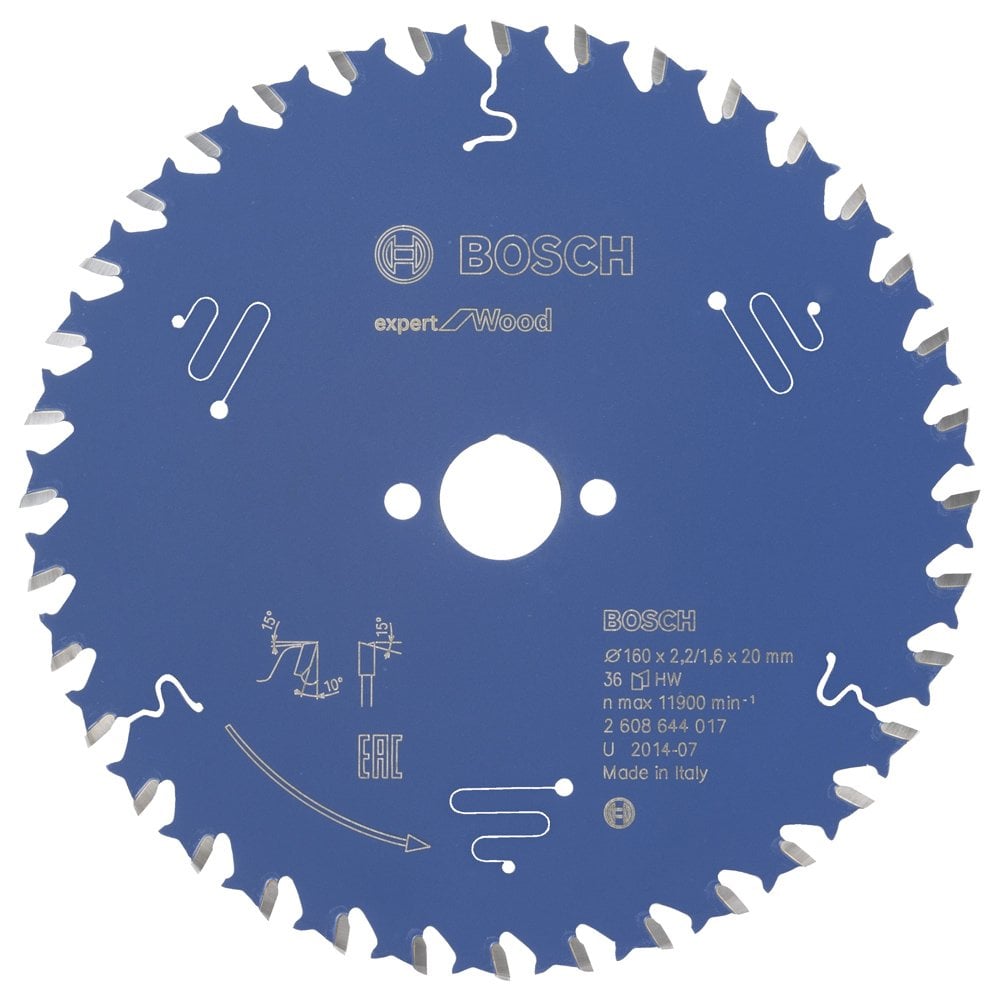 Bosch - Expert Series Circular Saw Blade for Wood 160*20 mm 36 Teeth