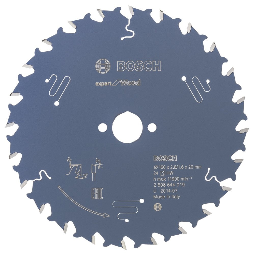 Bosch - Expert Series Circular Saw Blade for Wood 160*20 mm 24 Teeth