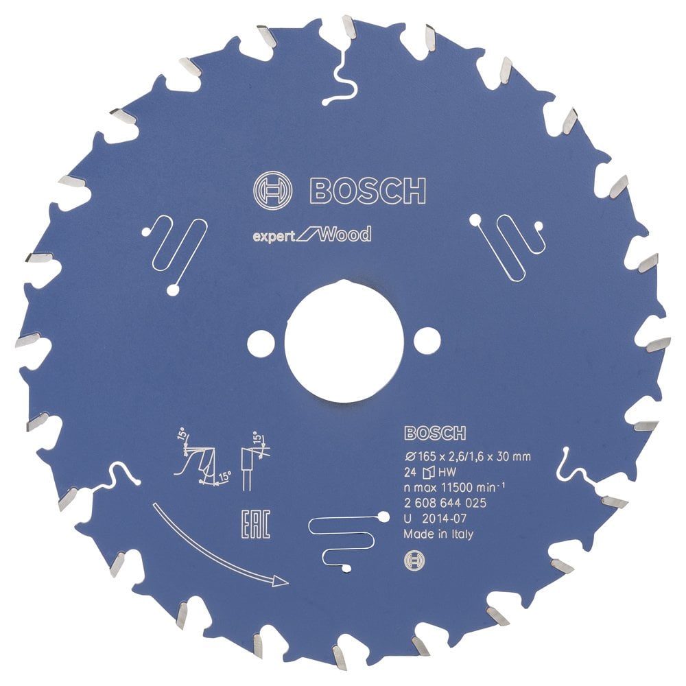 Bosch - Expert Series Circular Saw Blade for Wood 165*30 mm 24 Teeth