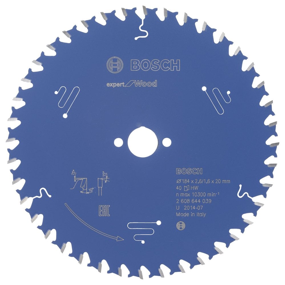 Bosch - Expert Series Circular Saw Blade for Wood 184*20 mm 40 Teeth