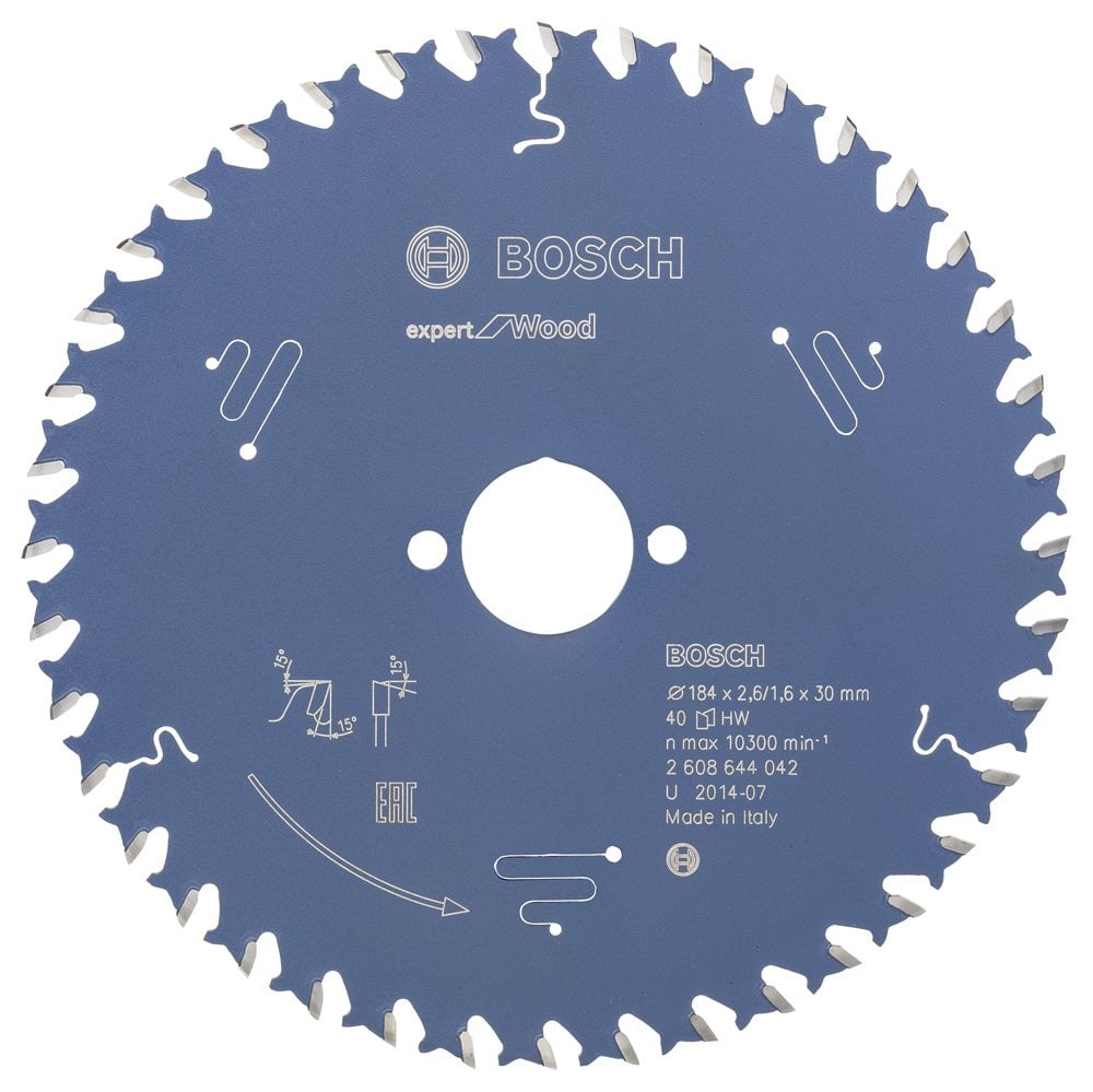 Bosch - Expert Series Circular Saw Blade for Wood 184*30 mm 40 Teeth