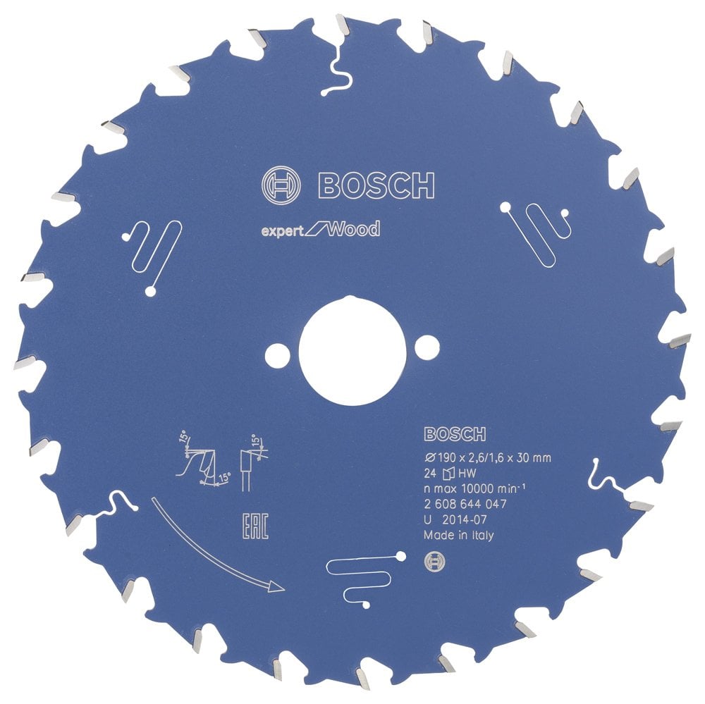 Bosch - Expert Series Circular Saw Blade for Wood 190*30 mm 24 Teeth