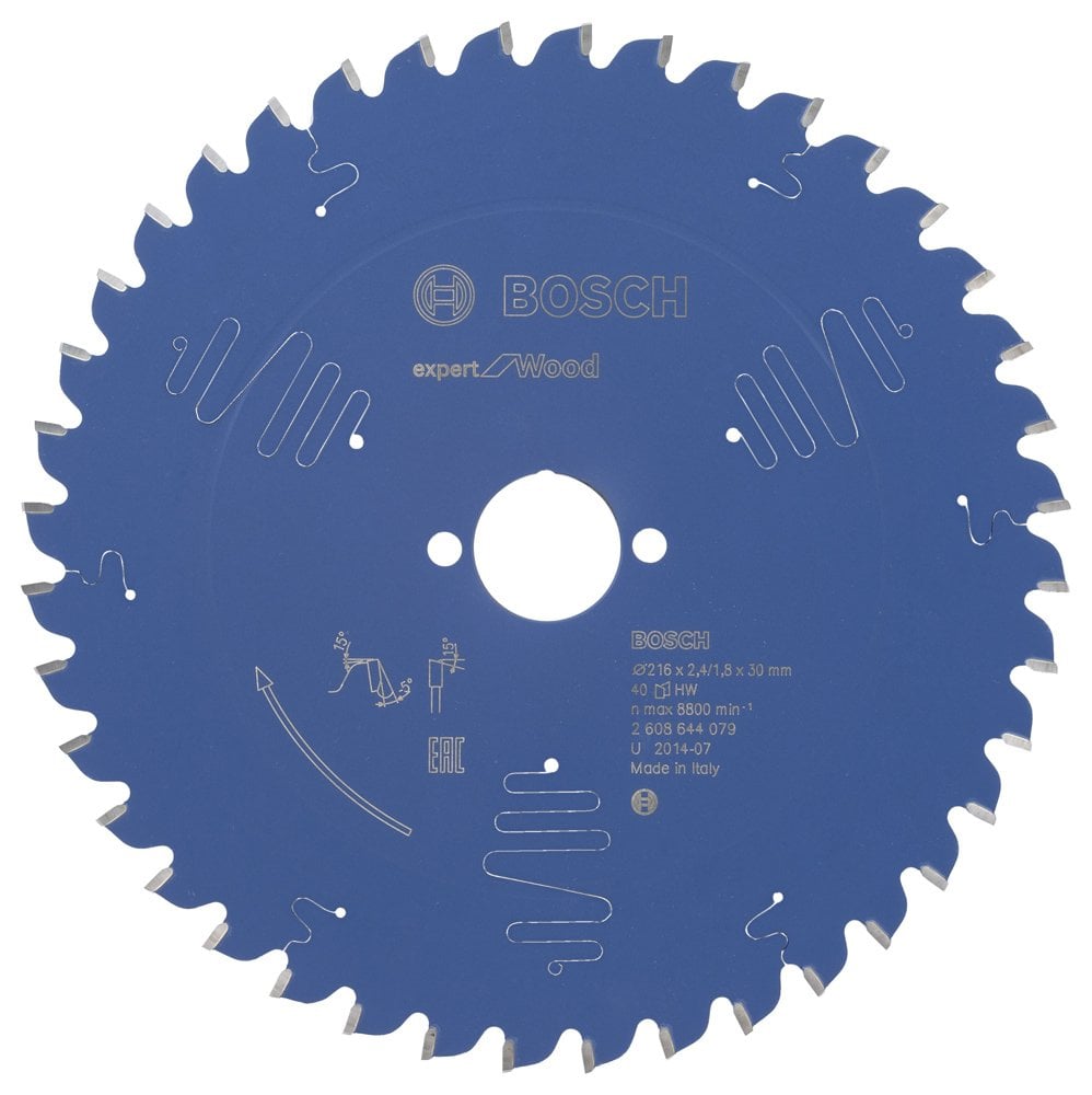 Bosch - Expert Series Circular Saw Blade for Wood 216*30 mm 40 Teeth