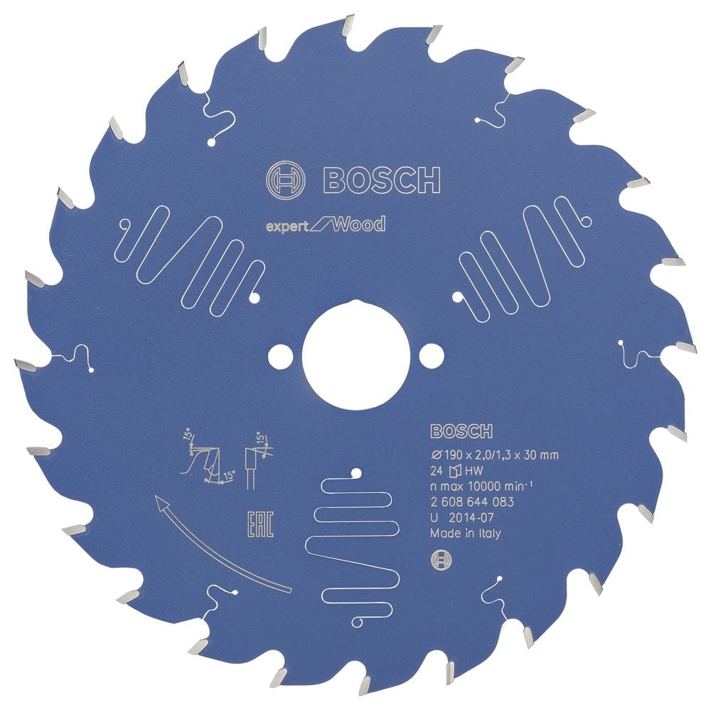 Bosch - Expert Series Circular Saw Blade for Wood 190*30 mm 24 Teeth