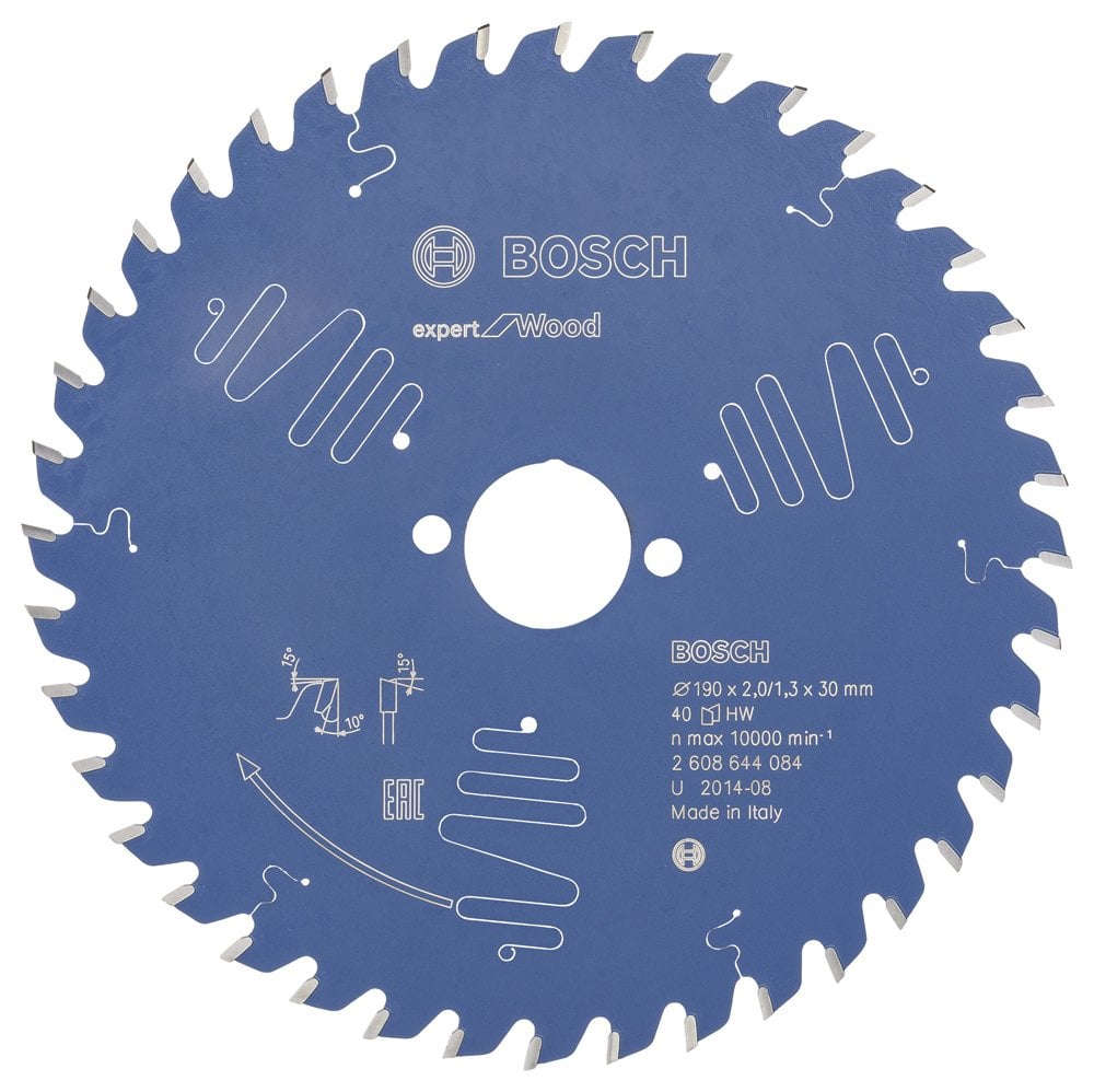 Bosch - Expert Series Circular Saw Blade for Wood 190*30 mm 40 Teeth