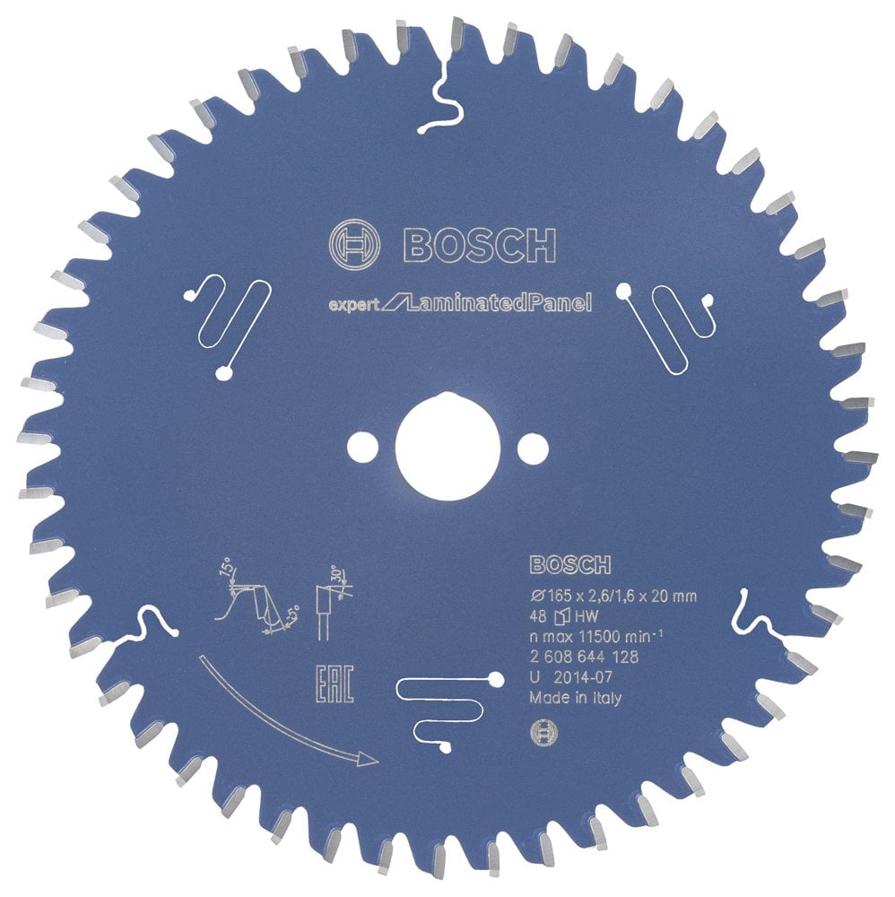 Bosch - Expert Series Circular Saw Blade for Laminated Panel 165*20 mm 48 Teeth