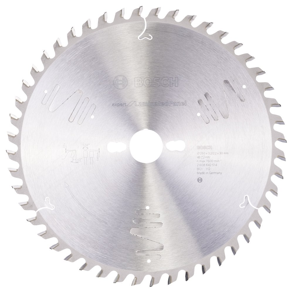 Bosch - Expert Series Circular Saw Blade for Laminated Panel 250*30 mm 48 Teeth