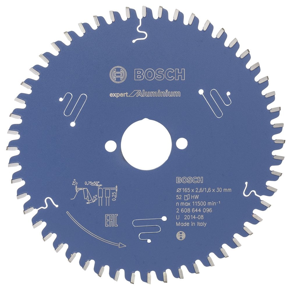 Bosch - Expert Series Circular Saw Blade for Aluminum 165*30 mm 52 Teeth