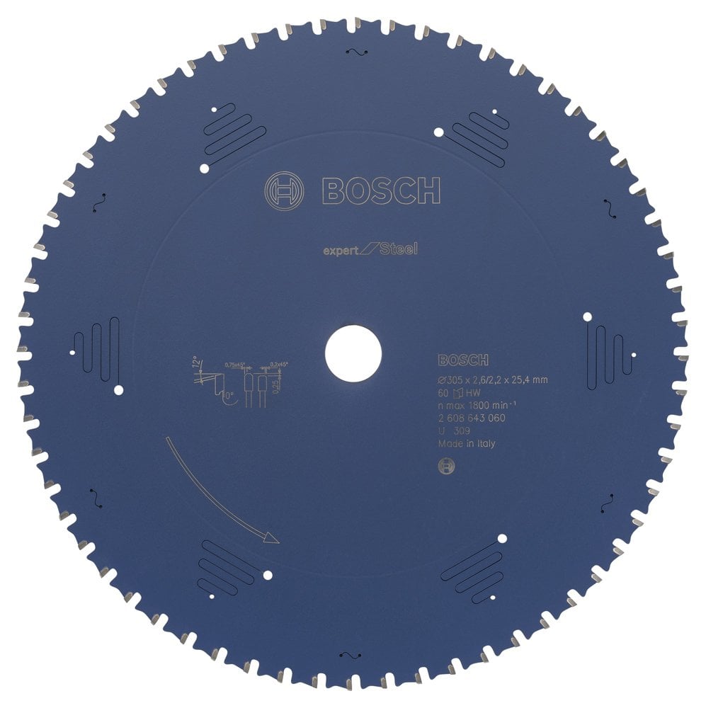 Bosch - Expert Series Circular Saw Blade for Metal 305*25.40 mm 60 Teeth