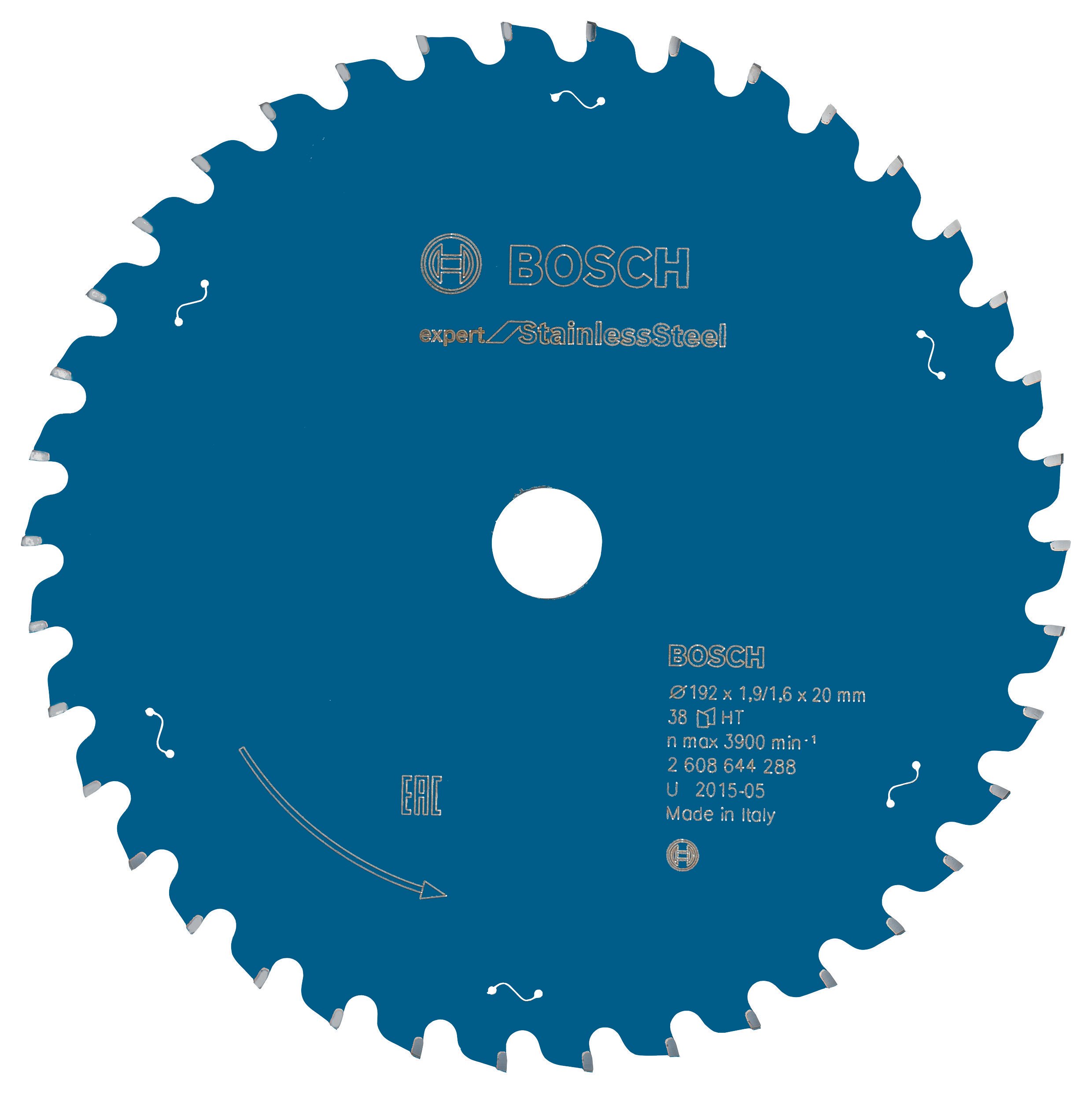 Bosch - Expert Series Circular Saw Blade for Stainless Steel 192*20 mm 38 Teeth