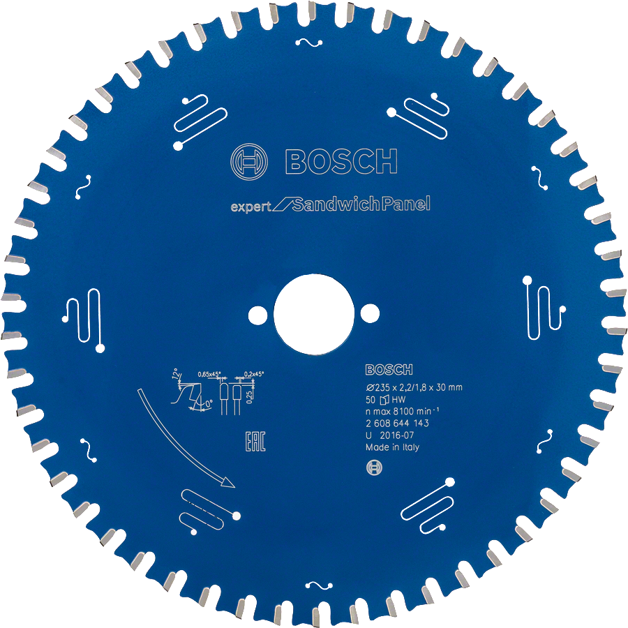 Bosch - Expert Series Circular Saw Blade for Steel Sheet Sandwich Panels 235*30 mm 50 Teeth