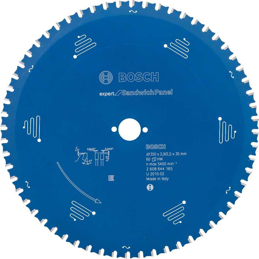 Bosch - Expert Series Circular Saw Blade for Steel Sheet Sandwich Panels 350*30 mm 60 Teeth