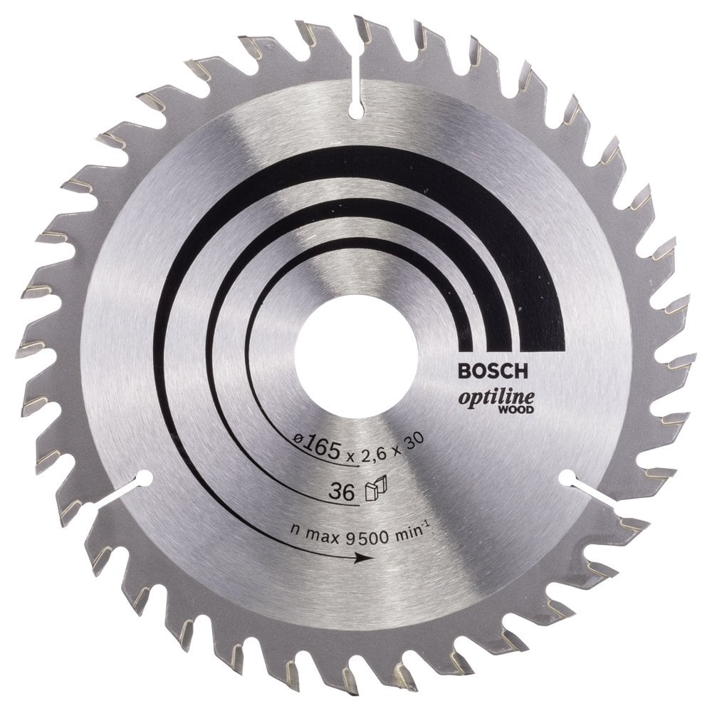 Bosch - Optiline Series Circular Saw Blade for Wood 160*30/20 mm 36 Teeth