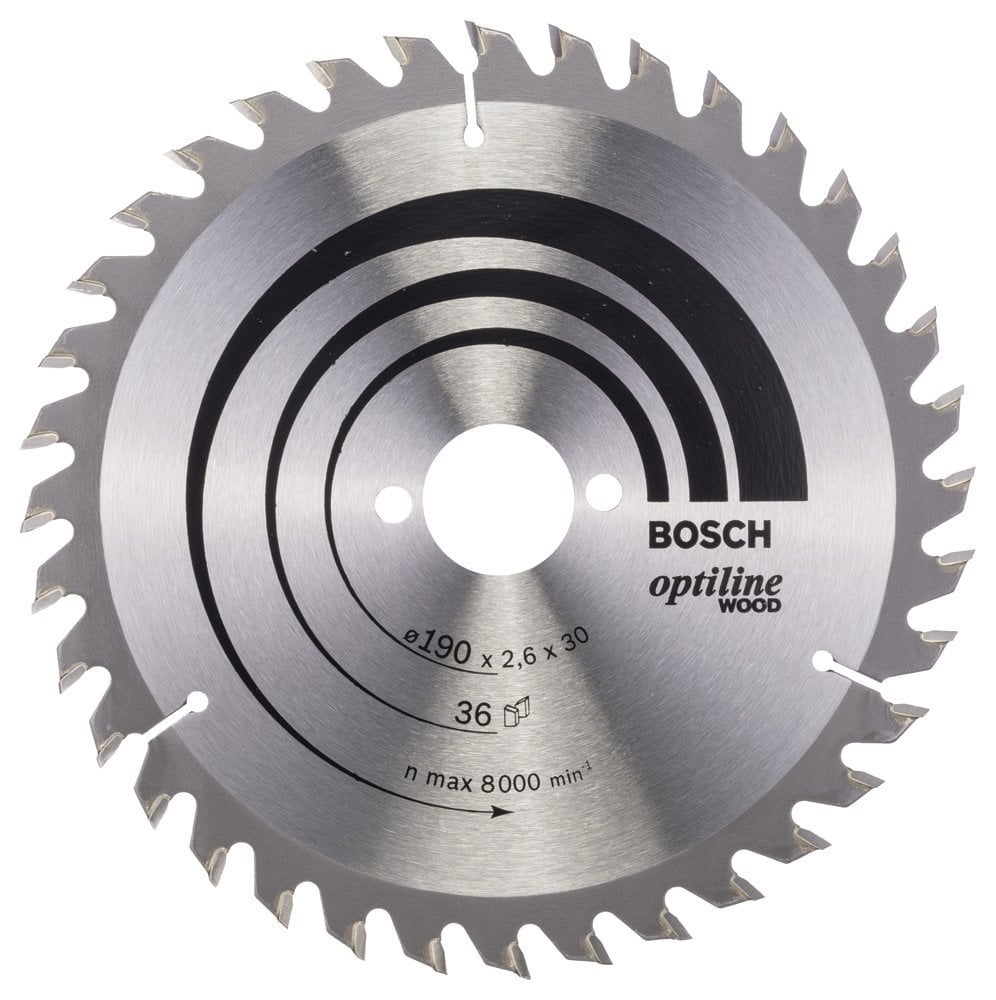 Bosch - Optiline Series Circular Saw Blade for Wood 190*30 mm 36 Teeth