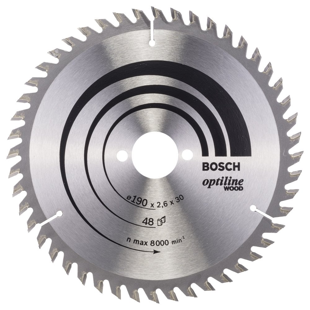 Bosch - Optiline Series Circular Saw Blade for Wood 190*30 mm 48 Teeth