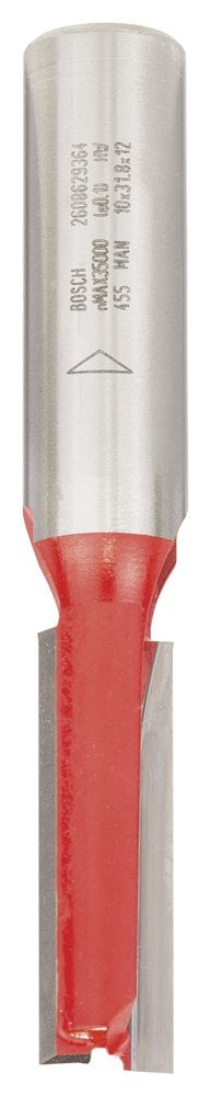 Bosch - Expert Series Double Fluted, Carbide Straight Router Bit for Wood 12*10*76 mm