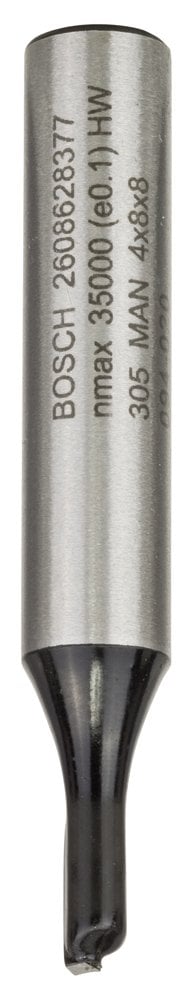 Bosch - Standard Series Single Flute, Carbide Straight Router Bit for Wood 8*4*51 mm