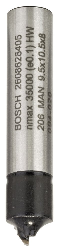 Bosch - Standard Series Single Flute Carbide Quarter End Mill for Wood 8*9.5*41mm