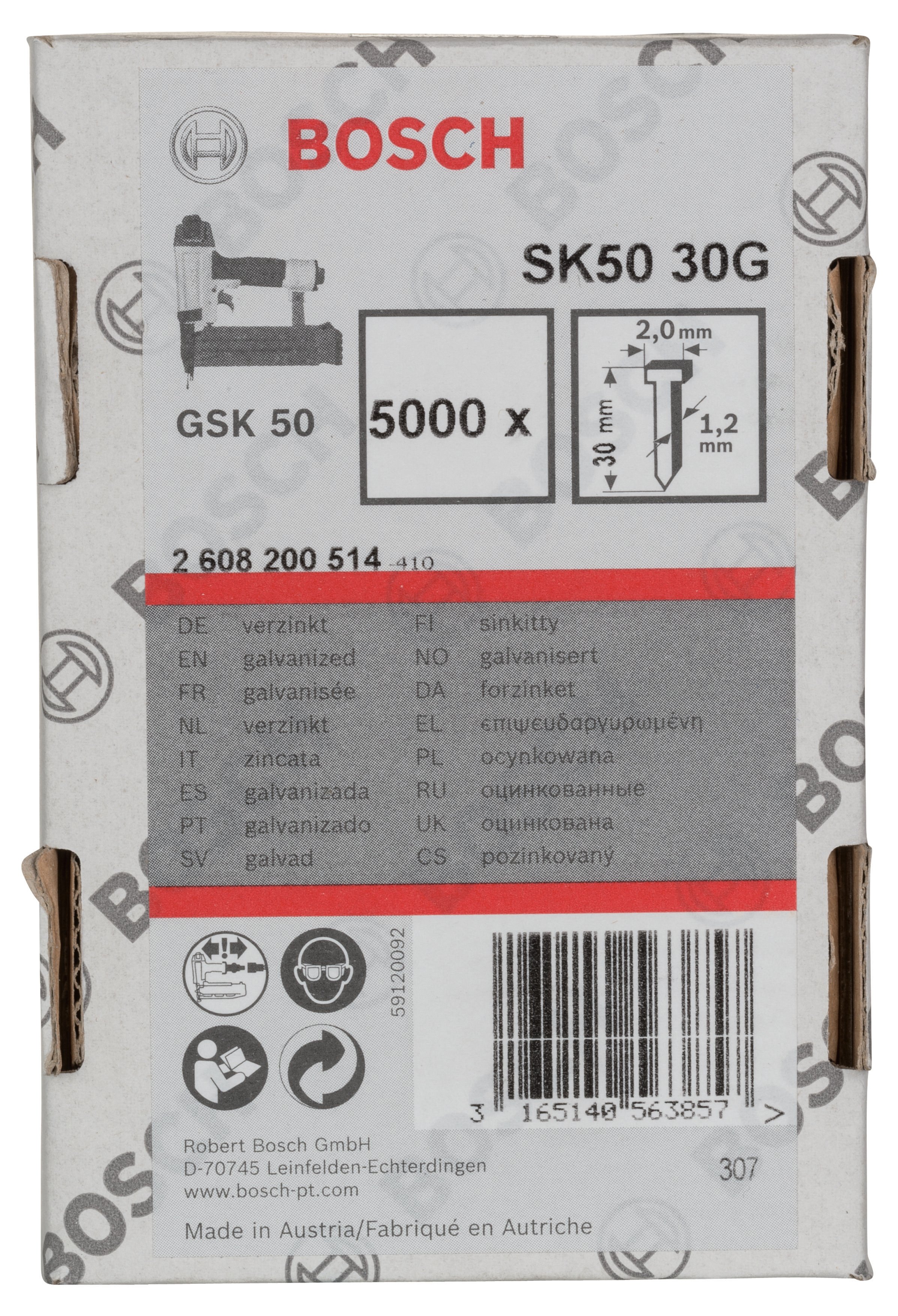 Bosch - GSK 50 Nail 30 mm 5000li