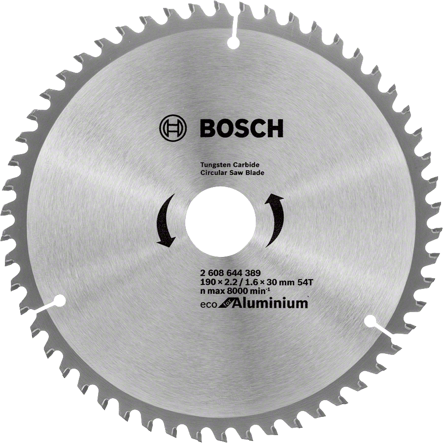 Bosch - Optiline Eco Serisi Alüminyum için Daire Testere Bıçağı 190*30 54 Diş