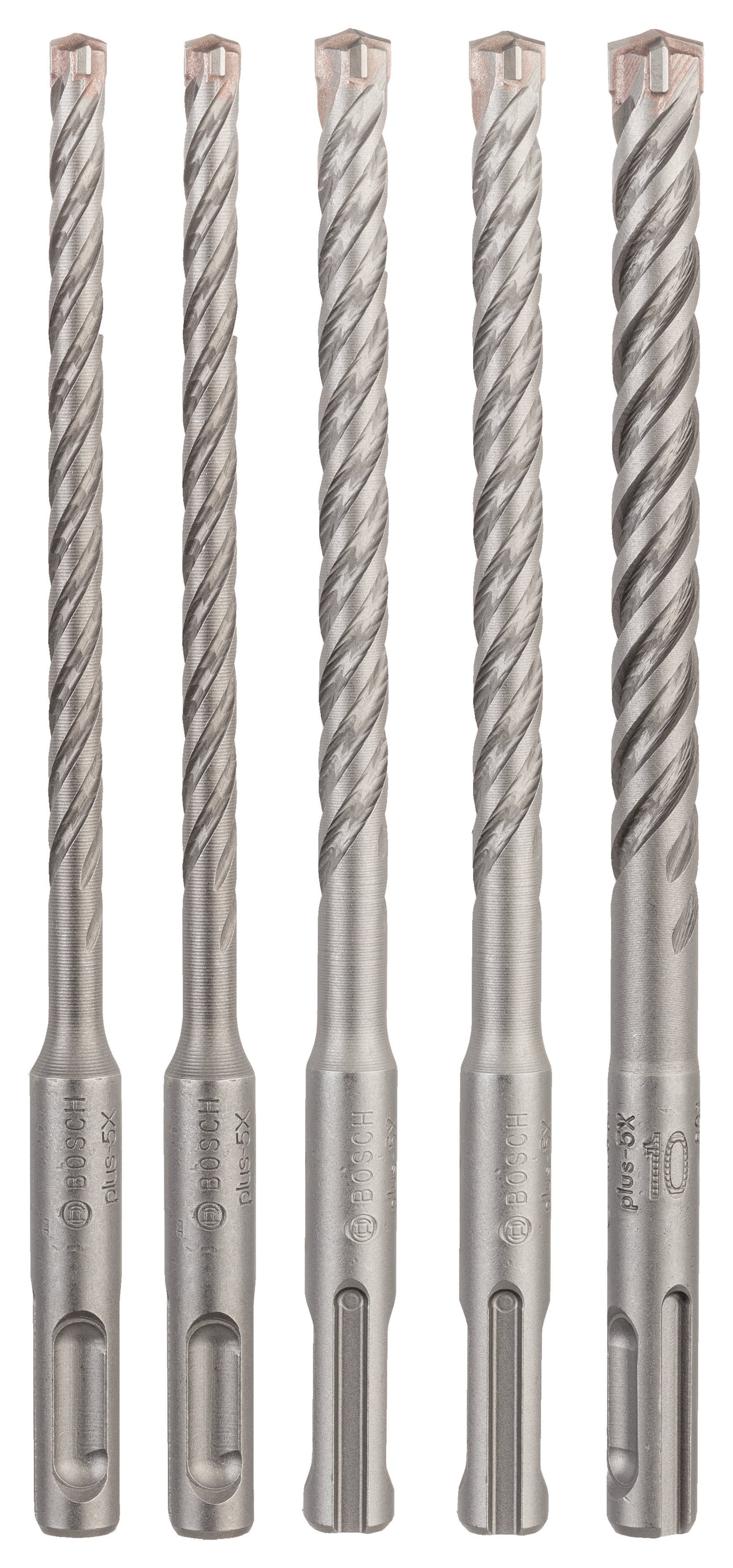 Bosch - SDS plus-5X Series Hammer Drill Bit 5 Piece Set (6,6,8,8,10 x 160 mm)